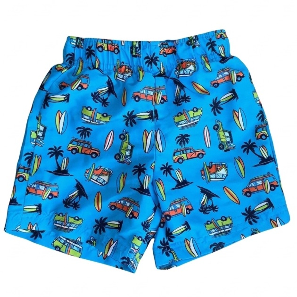 EUC Toddler Boy’s Swim Shorts With Mesh Inside Surf Print Size 2-3T